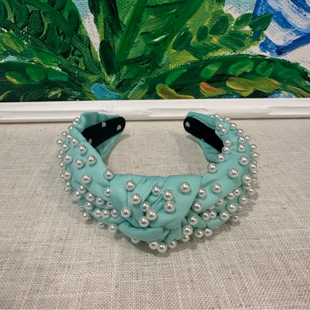 Lele Sadoughi x Stoney Clover Lane Cotton Candy Pearl Headband GUC - Picture 3 of 5